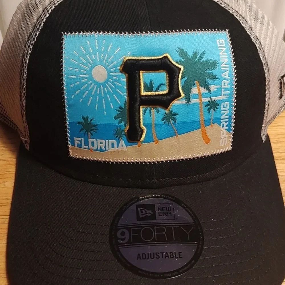 New Era 9Forty Pittsburgh Pirates Spring Training Trucker Snapback Hat - New